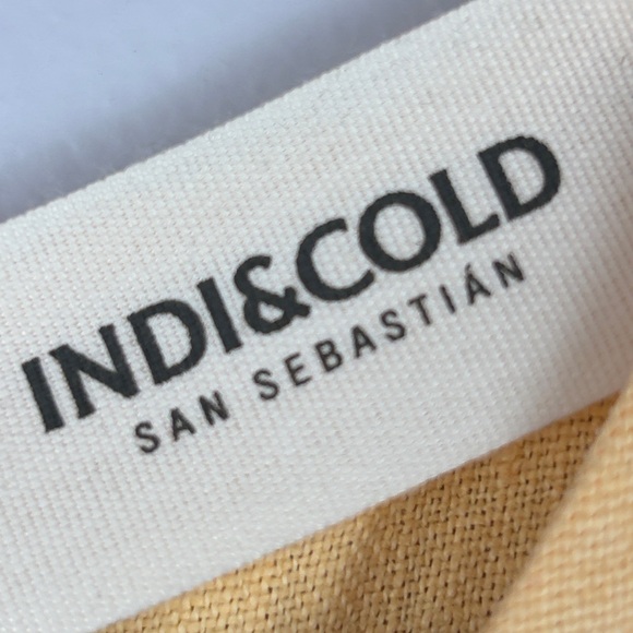 Indi & Cold Linen Beach Sleeveless Button Back Midi Dress XL Mandarina Coastal - Picture 7 of 16